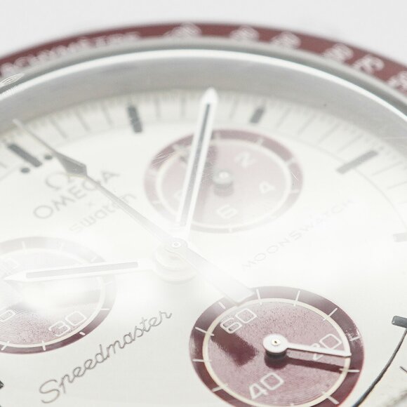 Swatch x Omega Mission to Pluto SO33M101 White Dial Men's Watch - Picture 7 of 11